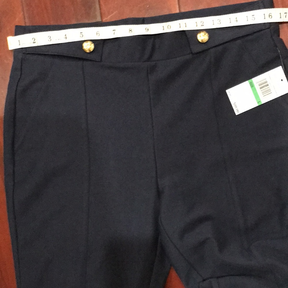 MICHAEL Michael Kors Women Pants Size L Midnight Blue - Picture 8 of 12